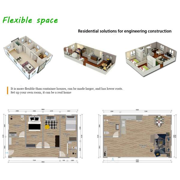Стальной дом 20 футов деревянный предварительно сконструированный Дом для роскошного дизайна на рынке Мексики