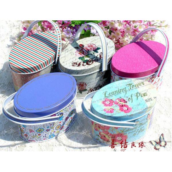 Metal Tinplate Printed Oval Tin Box For Vodka Wine Packaging