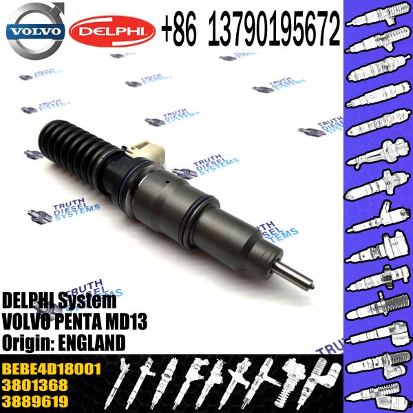 Injetor de combustível diesel BEBE4D18001 BEBE4D27001 21379931 3889619 3801368 para VOL PENTA MD13