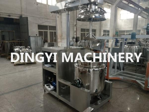 High Shear Vacuum Mixer Machine , Vacuum Mixer Homogenizer Safety Valve ABB Motor