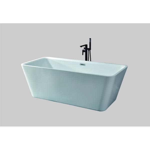 Lightweight Whirlpool Acrylic Free Standing Bathtubs Matte White In Bulk