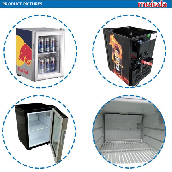21L top single glass door beverage hotel mini fridge SC21