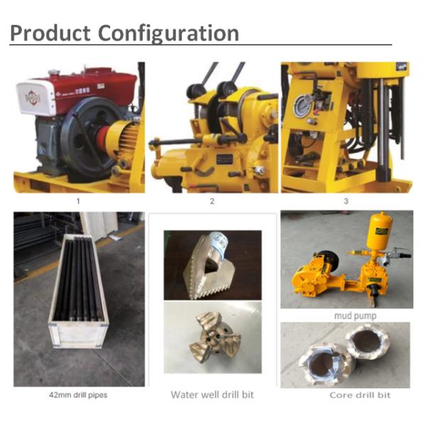 Hydraulic  Core Drilling Rig With 18hp Diesel Engine