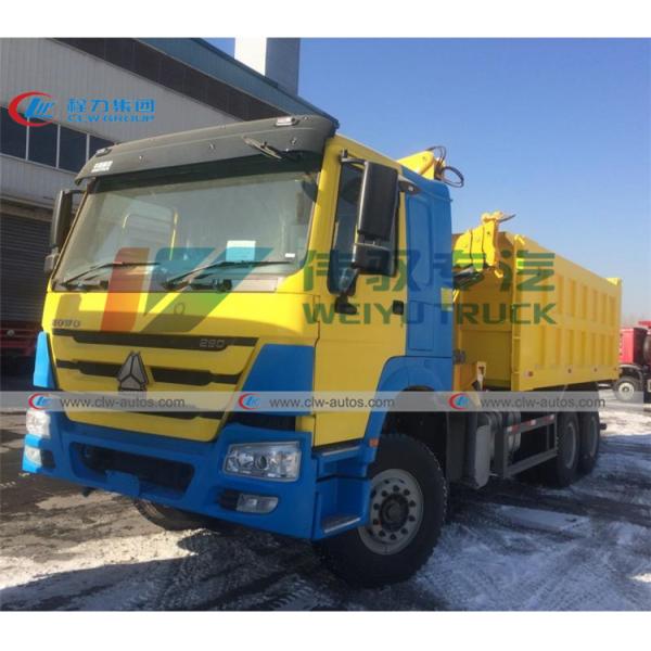 Тележка Tipper Howo 30T установила кран заграждения костяшки