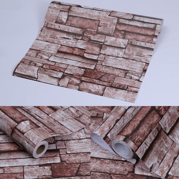 CLASSIC Style 3D Brick Self-adhesive Vinyl Wallpaper for Hotel/Coffee Shop Decorative Film