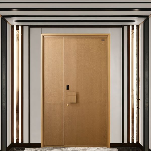 Modern Large Main Entrance Door Anti Theft Aluminum Construction House Front Gate