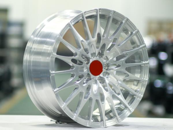 Custom forged 6061 aluminum alloy electroplate Chrome Slivery Brush Forged wheels rims