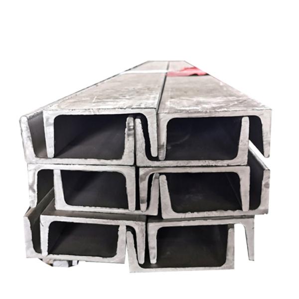 Perfil revestido preto de aço inoxidável galvanizado da seção U de 3mm U