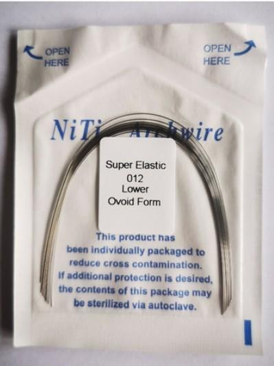 Super Elastic Orthodontic NiTi Archwire Round And Rectangular For Dental Materials