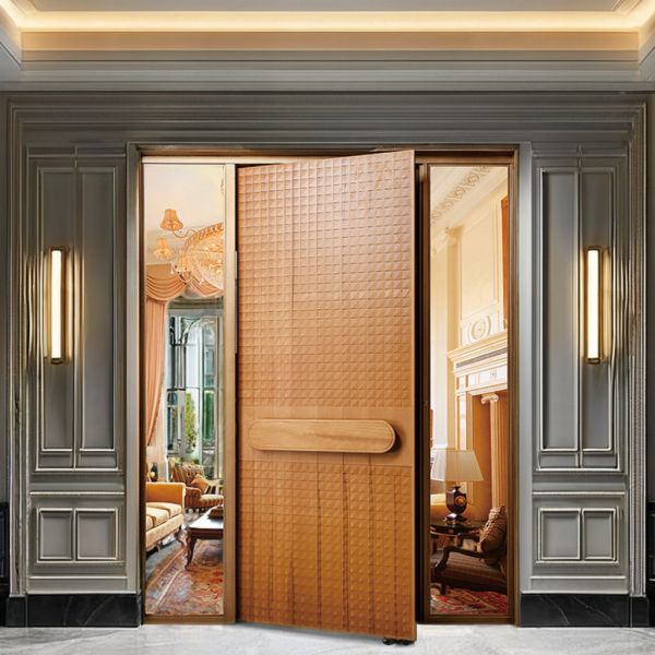 Luxury Steel Exterior Off Axis Door Anti Theft Modern Front Entry Doors