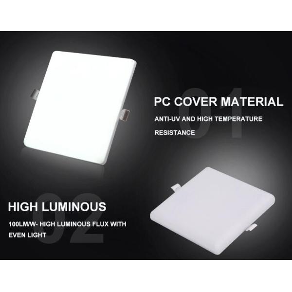 Dimmable Frameless LED Panel Light 24w 4000K 2400LM Aluminum Back Lighting