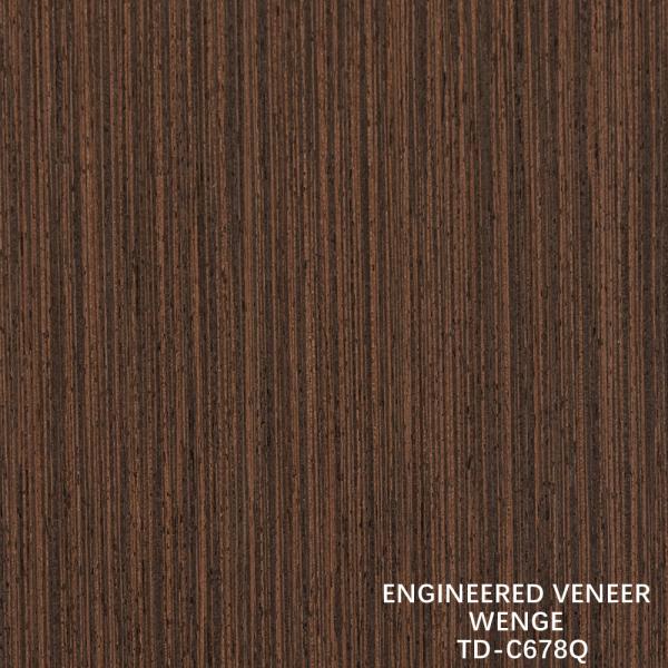Engineered Wood Veneer Slice Cut Wenge Quarter Grain Good Price For Hotel Decoration 3200mm TD-678Q/1403Q/2238Q