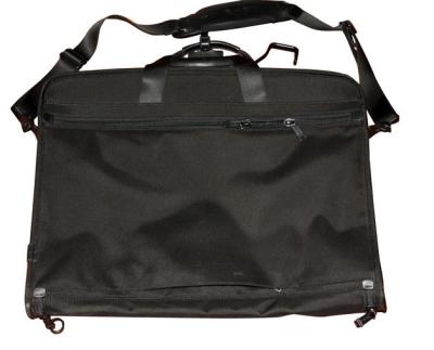 Black 1200D Oxford Fabric Men's Suit Garment Bags With Pockets For Shoulder Strap
