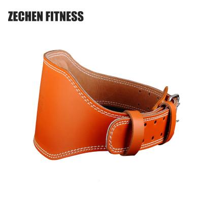 Weightlifting Back Waist Support Gym Suede Leather Power Lifting Belt
