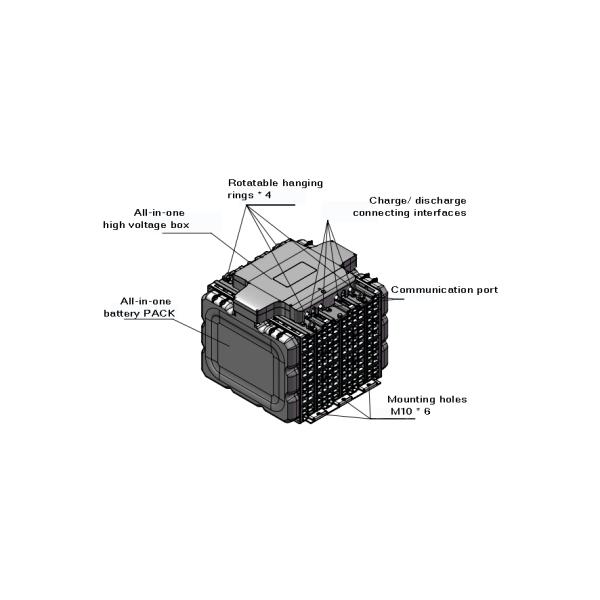 ПАКЕТ 48V270Ah-IP67 системы литий-ионного аккумулятора грузоподъемника неразъемный