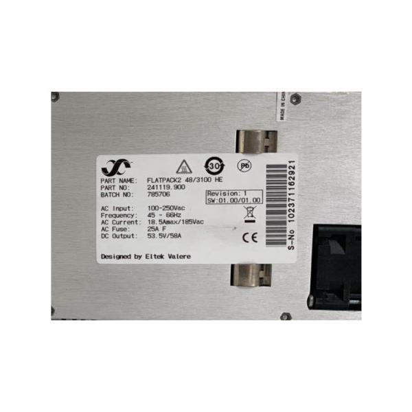 3100W FP2 Eltek 48V DC Rectifier Module FLATPACK2 48/3100 HE P/N 241119.900