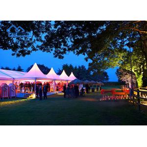 Fire-Retardant Outdoor Party Marquee Tents Reinforced Alloy Frame All-Weather PVC Canopy Structure
