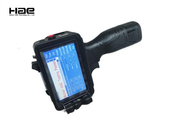 Impressora a jato de tinta Handheld contínua da exposição de diodo emissor de luz de 5 polegadas cartucho de tinta de 42 ml para cabos