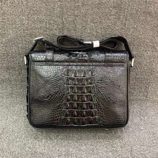 Authentic Crocodile Skin Men Satchels Purse Flap Bag Single Shoulder Bag Genuine Alligator Leather Male Messenger Bag