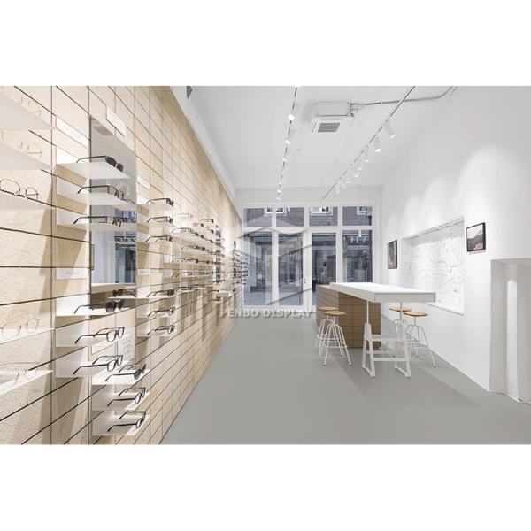 Retail Glass Eyeglasses Display Showcases For Optical Shop