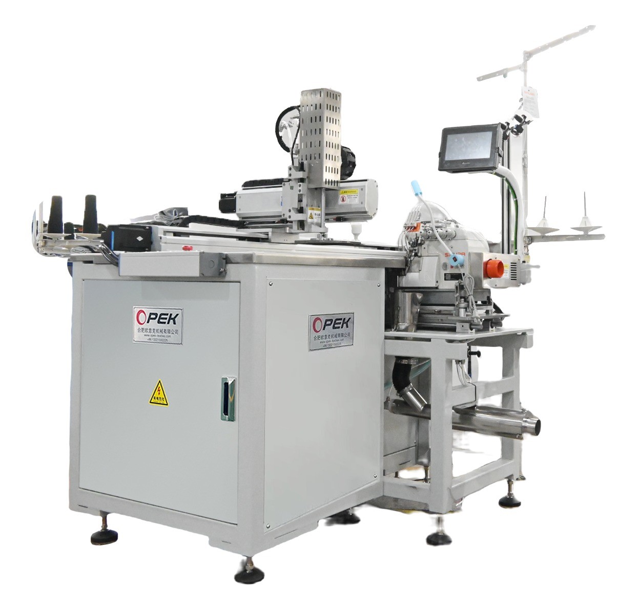 OPEK-300HS Automatic Hats Sewing Machine Computerized Operation Flat-Bed