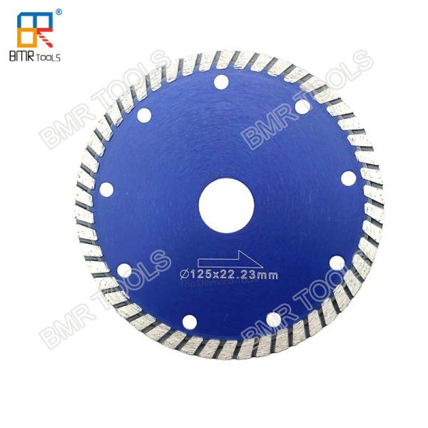 BMR TOOLS 4.5(114mm) Fine Diamond Turbo Saw Blade Cutter Disc For Granite Marble Quartz Stone Concrete Wet Cutting
