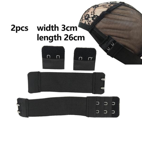 Niris Lingerie Wig Elastic Adjustable Garment bra hook and eye tape back bra extender 3 hook tape