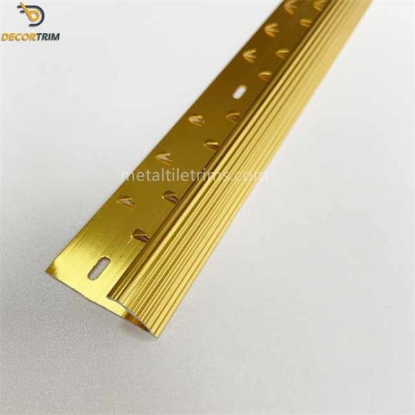 7.7x3000mm Carpet Transition Strip Self Adhesive Bright Gold Color