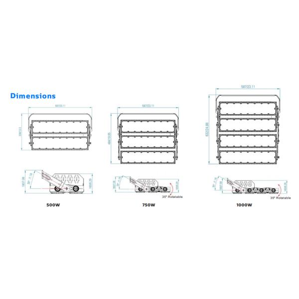 200W LED Floodlights For Tennis Courts IP66 5 Years Warranty