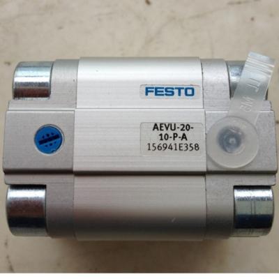 Festo Cylinder AEVU-20-10-P-A Silver High Compatibility -20°C To 80°C Precise Control Compact Design High Adaptability Easy Maintenance