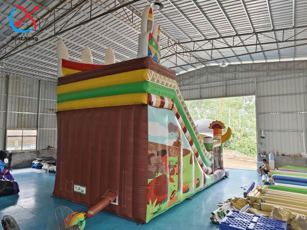 Fabricant Slides gonflables commerciaux en PVC Slides gonflables doubles exotiques