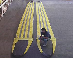 polyester web sling  safety factor 5:1  , According to ASME B30.9 , WSTD standard
