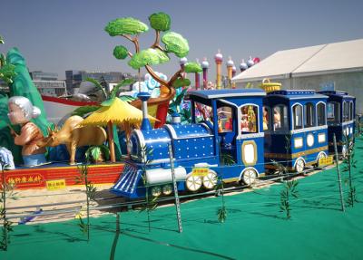 4 Carriages 20 Players Mini Train Rides With Steel Track For Outdoor Park