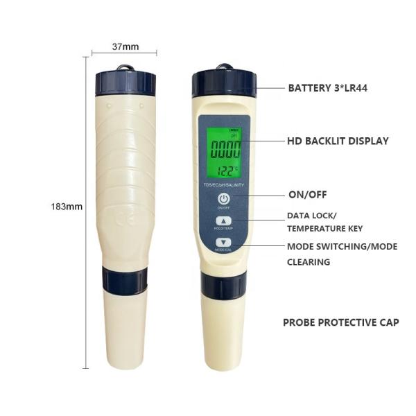 Tds Meter Digital Water Tester 5 in 1 Multi Parameter Water Quality Tester for Drinking