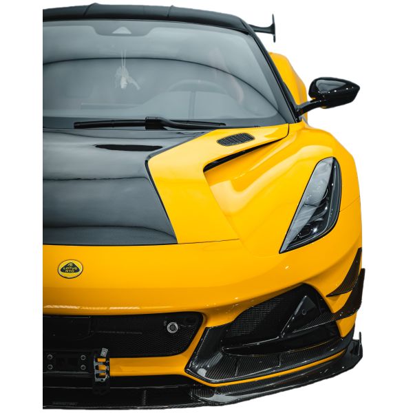 Replace and upgrade AMANS Style Dry Carbon Front Bumper Flaps Lotus Emira OEM Fit Aero Body Kit