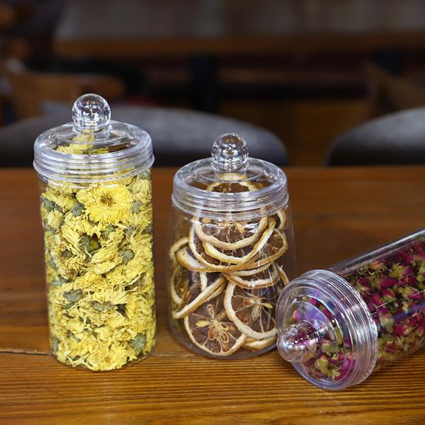 Frascos de plástico transparente con impresión personalizada para soluciones de embalaje transparente