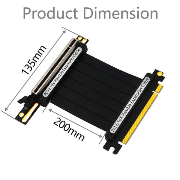 Степеней GUP PCI X16 PCIe 3,0 срочная 90 с СИД силы 3.3v/12v (20cm)