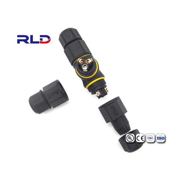 3 Pin IP68 Waterproof Power Connector 20A Three Ways Assembly For LED Screen