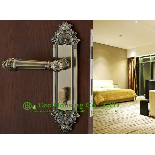 Interior Door Lock, European style mortise lock for timber door,Antique Brass finish lock