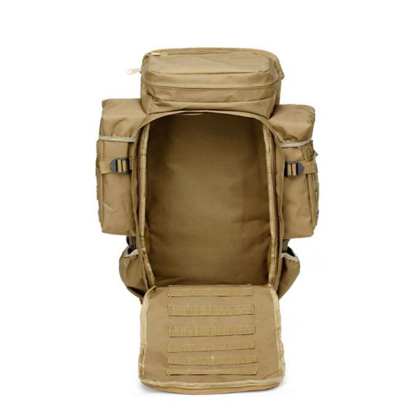 Unisex 70L Green Backpack for Outdoor Sports Cell Phone Pocket and Interior Included