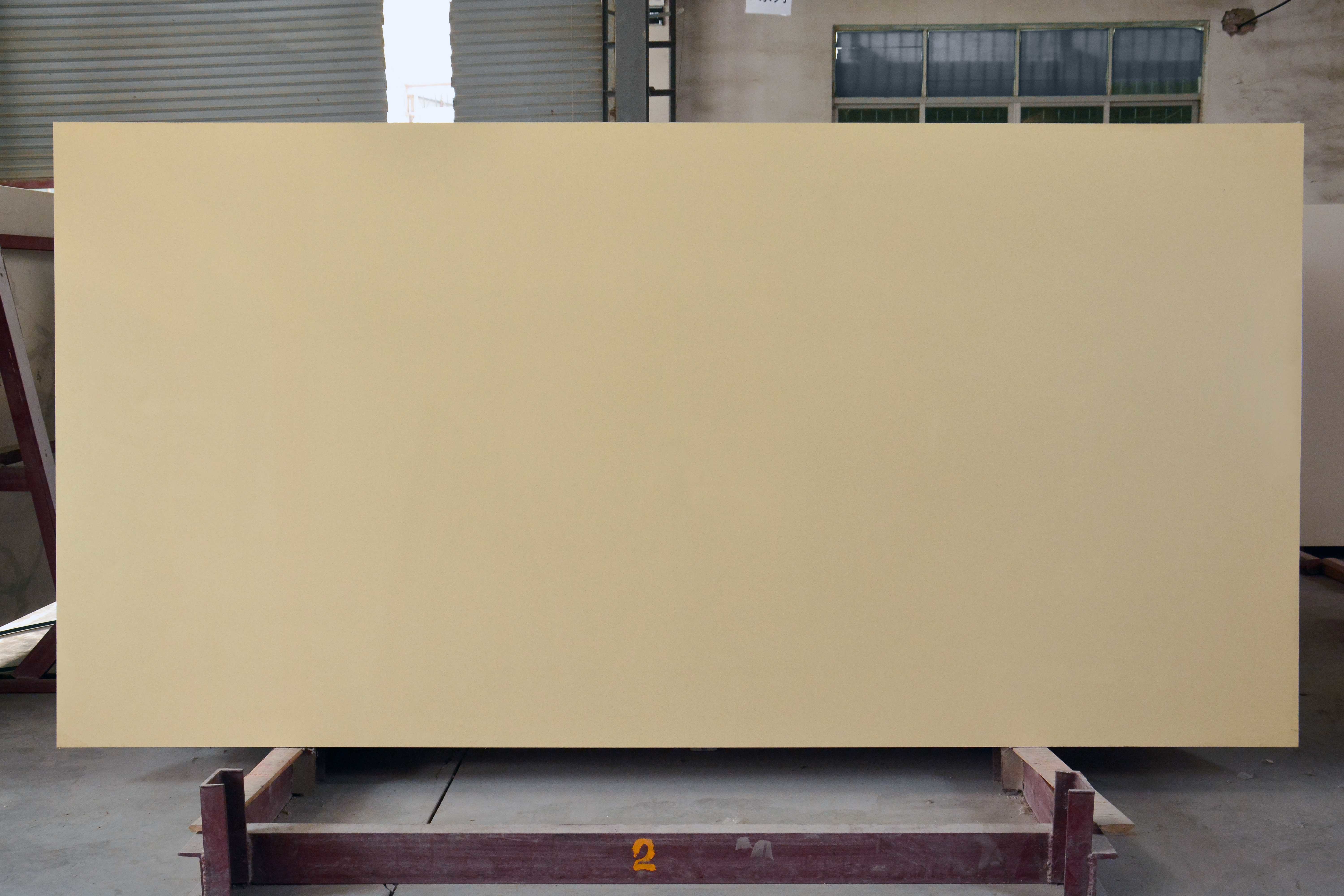 Массовая продажа на заводе питания Crystal Pure Yellow Quartz Slab для каменных проектов