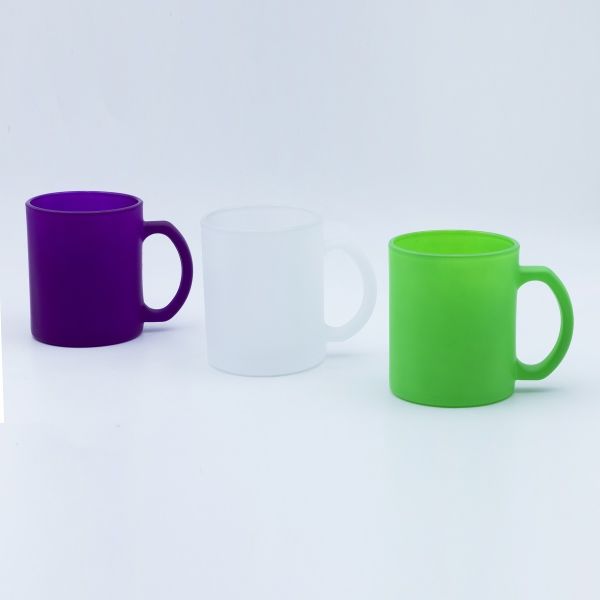 Glass Material Souvenir Mug with Custom Decal Fired Design and White Box Packaging