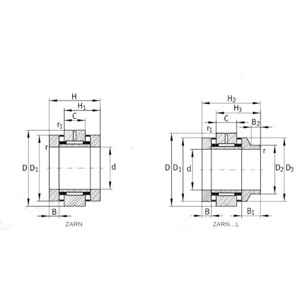 Axial Cylindrical Roller Bearings For Machines Tools , Combined Thrust Needle Roller Bearing