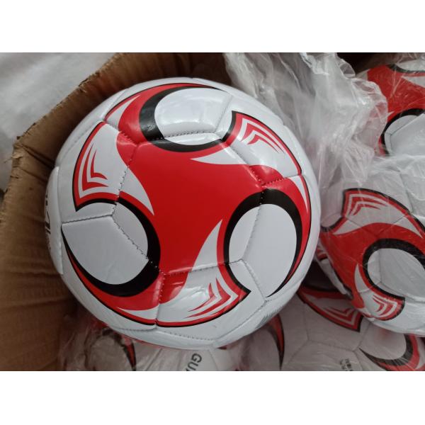 Custom Logo PVC Machine Sewn Training Soccer Ball Size 5 Official Football with Design