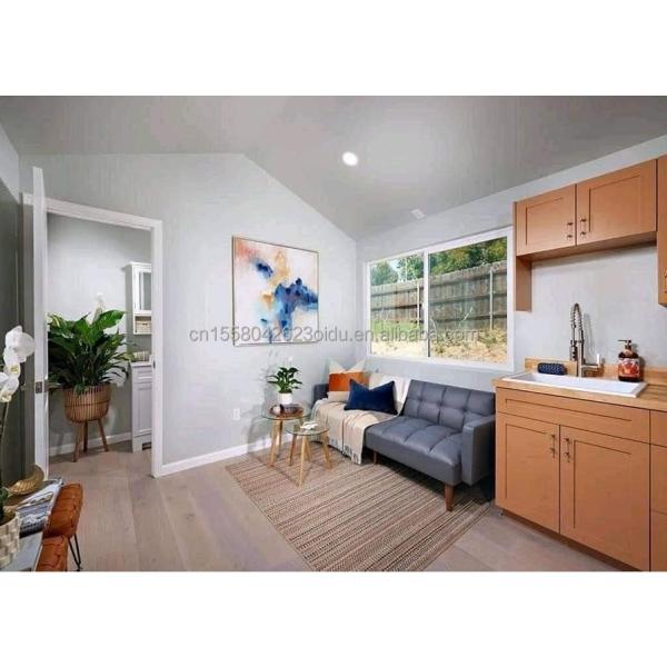 Outdoor Prefab Triangular Roof Steel Sandwich Panel House with Galvanized Steel Square Tubes Main Structure