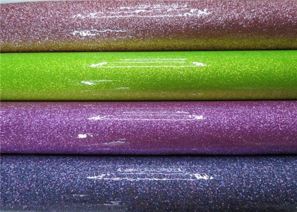 Chunky Customized Colorful Glitter Pvc Fabric Soft Handfeeling For TV Background Wall