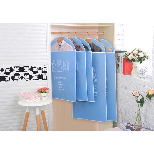 Bolsos plásticos no tejidos plegables de la limpieza en seco del cierre en la parte superior del bolso del almacenamiento de la ropa