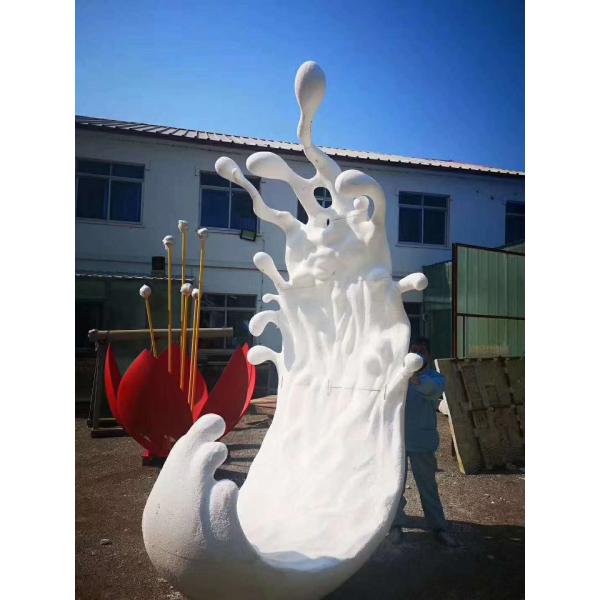Forging 316L Stainless Steel Garden Statues For Plaza Decoration