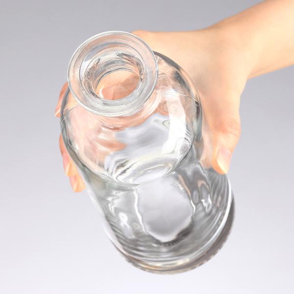 500 мл бутылка из винного стекла с прозрачной прозрачной и кислотной поверхностью