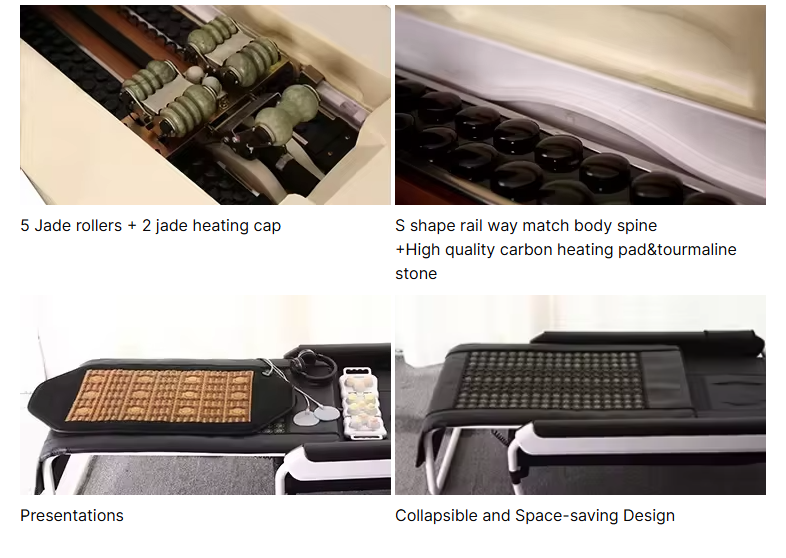 SH-M003 Heat Therapy Stretcher Chiropractic De Masaje Jade Thermal Infrared Massage Bed